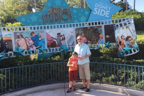Graham with grandson Ryan at Disney's Hollywood Studios
